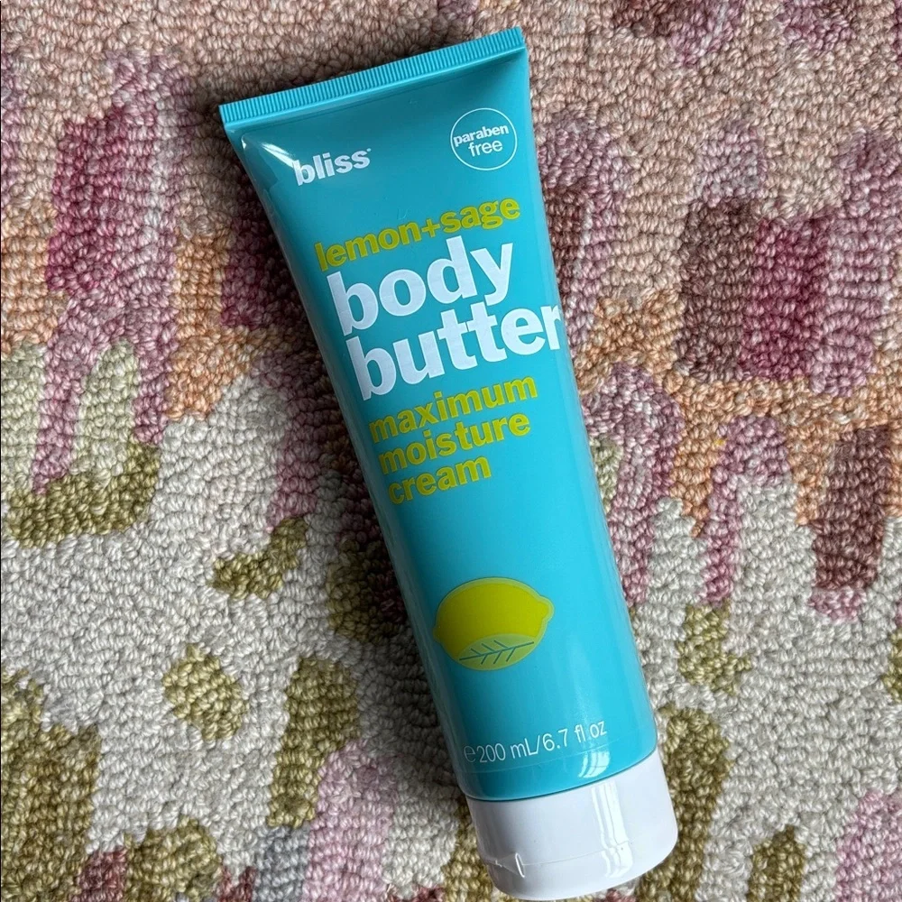 Bliss Lemon+Sage Body Butter maximum moisture cream 6.7 oz sealed